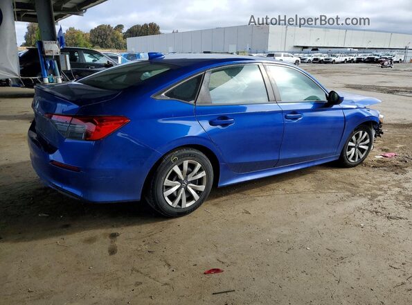 2HGFE2F25NH553859 2022 HONDA CIVIC Blue Задня права чверть
