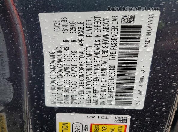 2HGFE2F25TH580430 2026 HONDA CIVIC Серый Вид подкапотного пространства