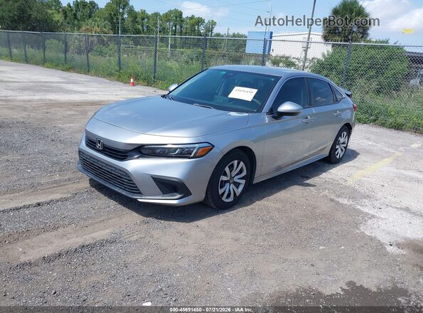 2HGFE2F26NH527240 2022 HONDA CIVIC Silver წინა მარცხენა ხედი სამი მეოთხედიდან