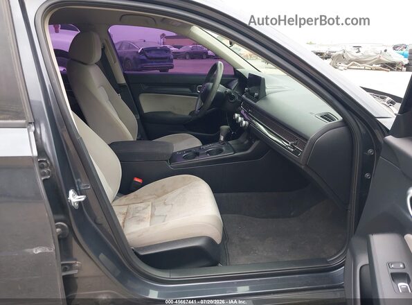 2HGFE2F26NH570704 2022 HONDA CIVIC Gray Widok wnętrza z przodu
