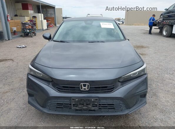 2HGFE2F26NH570704 2022 HONDA CIVIC Gray Widok wnętrza z tyłu