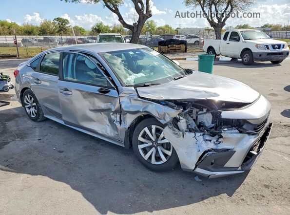 2HGFE2F26PH563044 2023 HONDA CIVIC Серебряный Передняя правая четверть