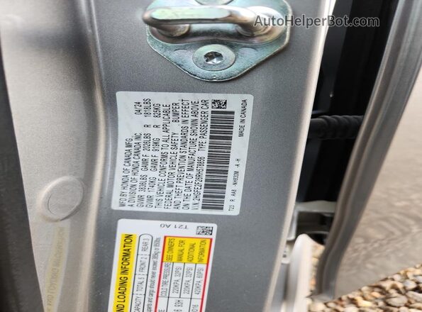2HGFE2F26RH578856 2024 HONDA CIVIC Silver ძრავის განყოფილების ხედი