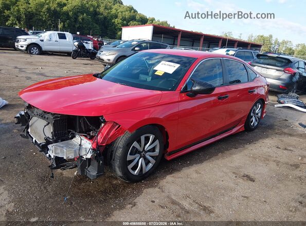 2HGFE2F26SH549301 2025 HONDA CIVIC Red წინა მარცხენა ხედი სამი მეოთხედიდან