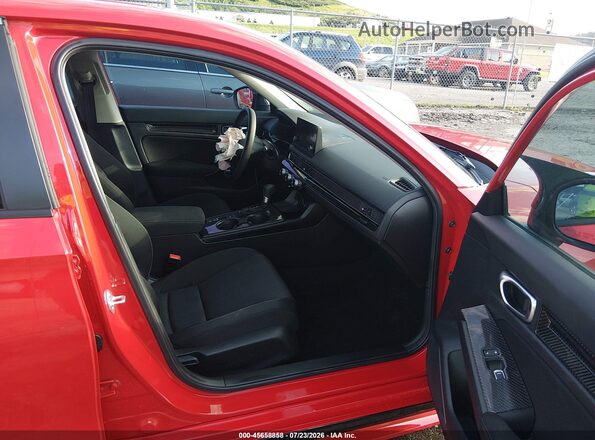 2HGFE2F26SH549301 2025 HONDA CIVIC Red წინა სალონის ხედი