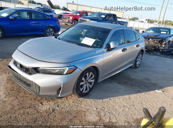 2HGFE2F26SH557754 2025 HONDA CIVIC Silver Առջևի ձախ երեք քառորդ տեսարան