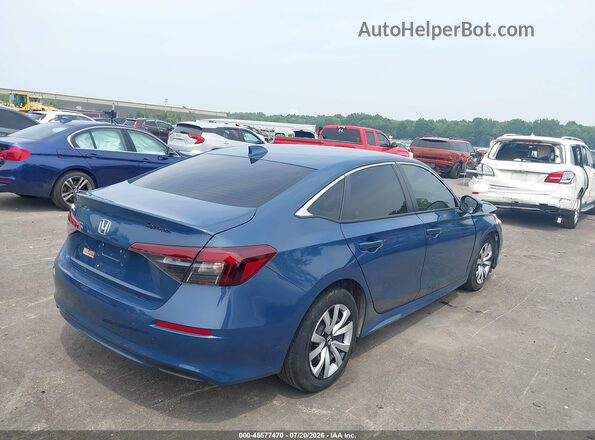 2HGFE2F27TH504692 2026 HONDA CIVIC Blue Rear right