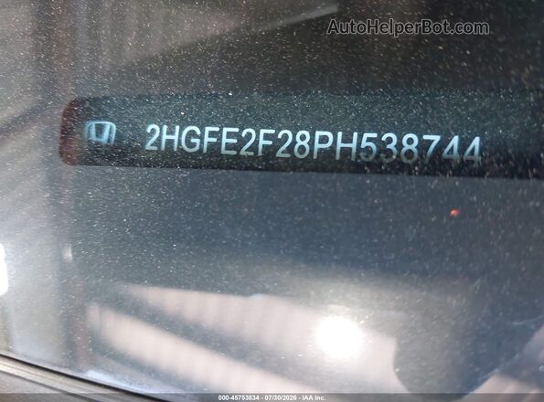 2HGFE2F28PH538744 2023 HONDA CIVIC Red Widok komory silnika
