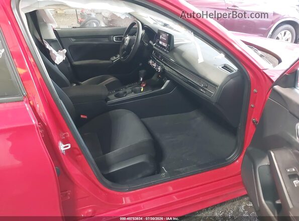 2HGFE2F28PH538744 2023 HONDA CIVIC Red Widok wnętrza z przodu