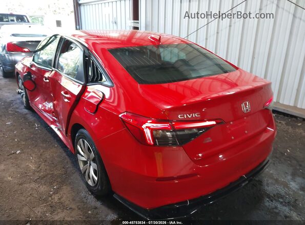 2HGFE2F28PH538744 2023 HONDA CIVIC Red Tył lewy