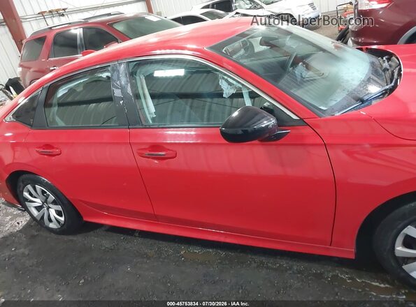 2HGFE2F28PH538744 2023 HONDA CIVIC Red Widok wnętrza z tyłu