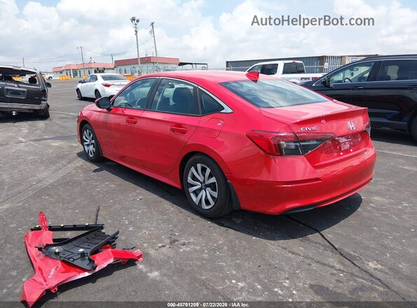 2HGFE2F28PH554541 2023 HONDA CIVIC Red Rear left