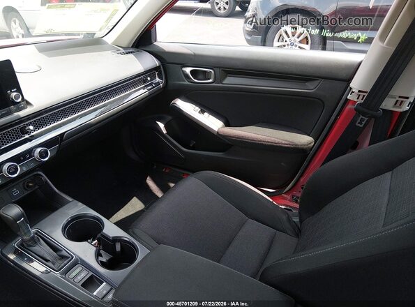 2HGFE2F28PH554541 2023 HONDA CIVIC Red Front interior view