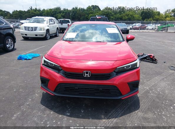 2HGFE2F28PH554541 2023 HONDA CIVIC Red Rear interior view