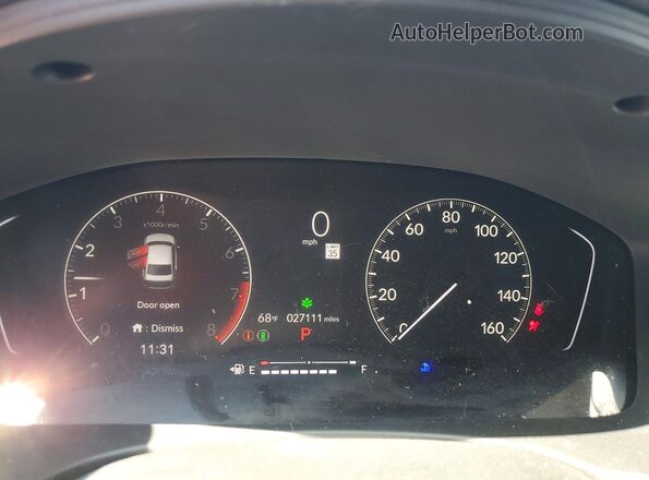 2HGFE2F28PH569833 2023 HONDA CIVIC Gray Instrument cluster view