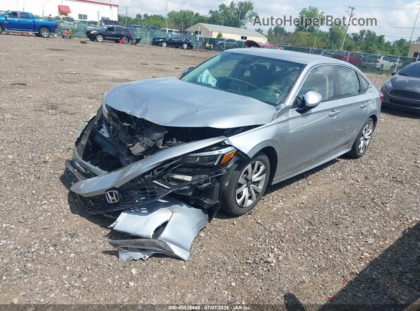 2HGFE2F28SH530961 2025 HONDA CIVIC Silver Առջևի ձախ երեք քառորդ տեսարան