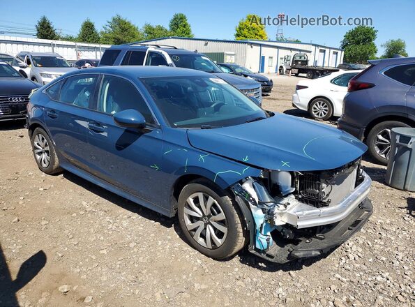 2HGFE2F28SH558419 2025 HONDA CIVIC Blue Delantero derecho