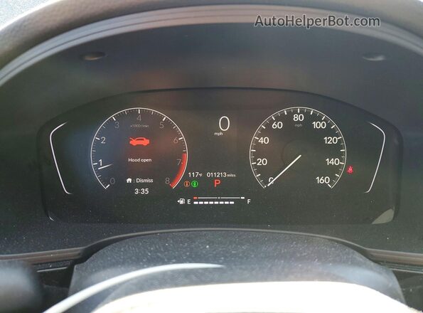 2HGFE2F28SH558419 2025 HONDA CIVIC Blue Vista del cuadro de instrumentos
