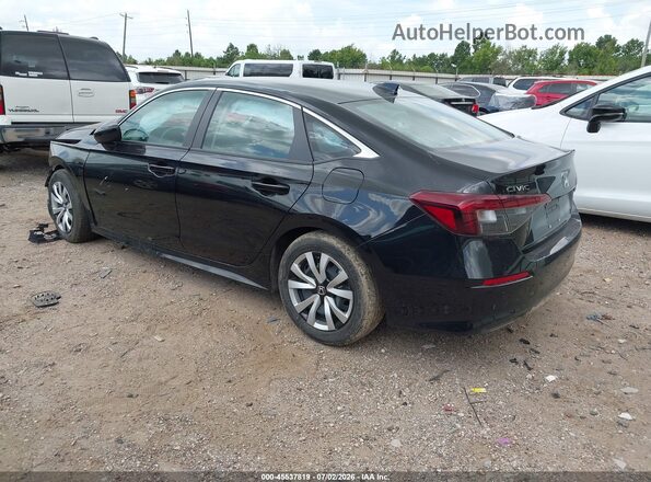 2HGFE2F29SH601441 2025 HONDA CIVIC Black უკანა მარცხენა