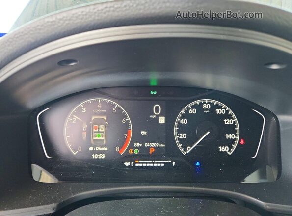 2HGFE2F29SH601696 2025 HONDA CIVIC Black Vista del cuadro de instrumentos
