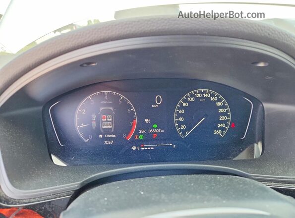 2HGFE2F2XNH117458 2022 HONDA CIVIC Серебряный Вид щитка приборов
