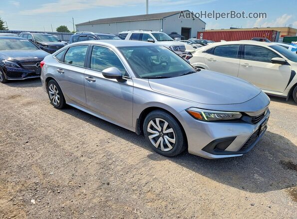 2HGFE2F2XNH117458 2022 HONDA CIVIC Серебряный Передняя правая четверть