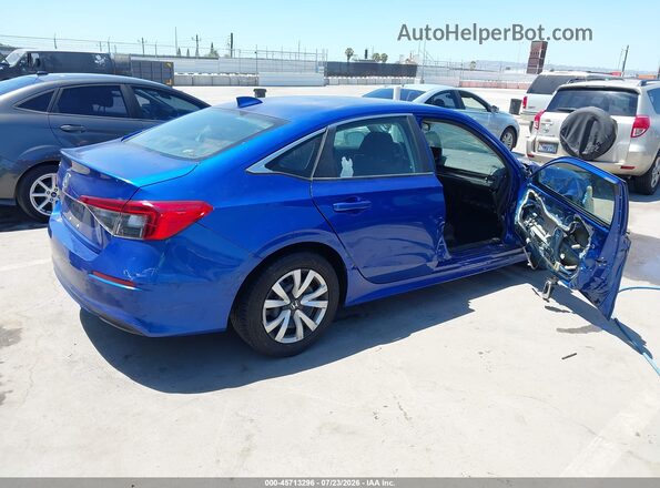 2HGFE2F2XNH532280 2022 HONDA CIVIC Blue Задня права чверть
