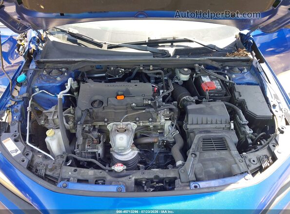 2HGFE2F2XNH532280 2022 HONDA CIVIC Blue Вид ззаду