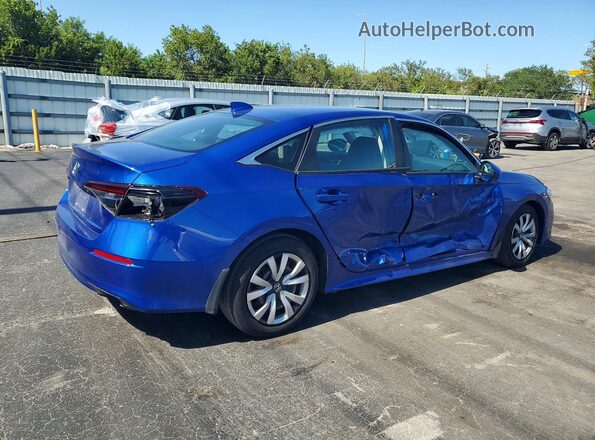 2HGFE2F2XRH559999 2024 HONDA CIVIC Blue უკანა მარჯვენა