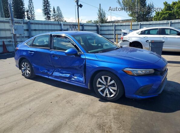 2HGFE2F2XRH559999 2024 HONDA CIVIC Blue წინა მარჯვენა