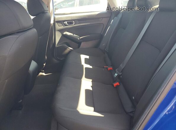 2HGFE2F2XRH559999 2024 HONDA CIVIC Blue უკანა სავარძლების ხედი
