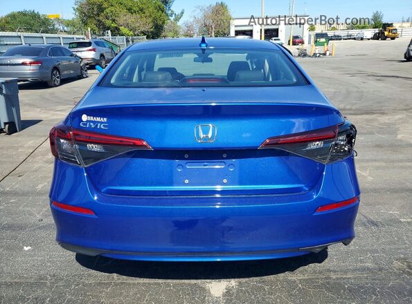 2HGFE2F2XRH559999 2024 HONDA CIVIC Blue უკანა ხედი