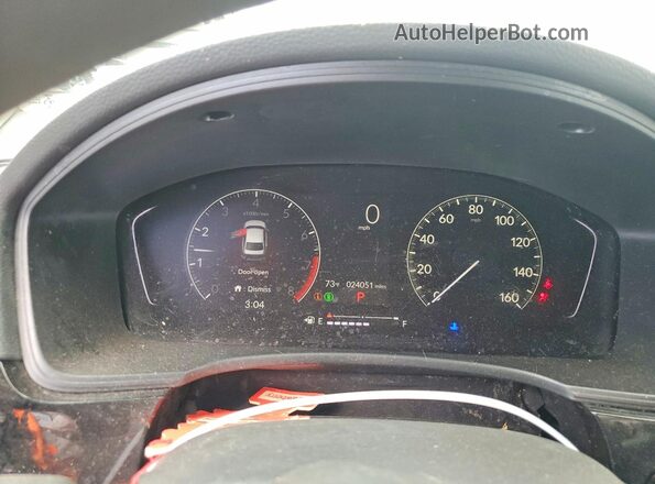 2HGFE2F2XRH576527 2024 HONDA CIVIC Black Vista del cuadro de instrumentos