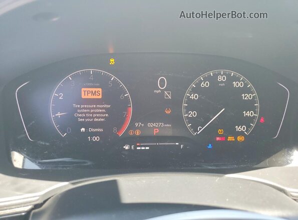 2HGFE2F2XSH513529 2025 HONDA CIVIC White Instrument cluster view