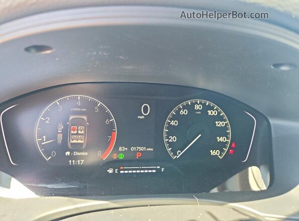 2HGFE2F2XSH570376 2025 HONDA CIVIC Blue ხელსაწყოთა პანელის ხედი