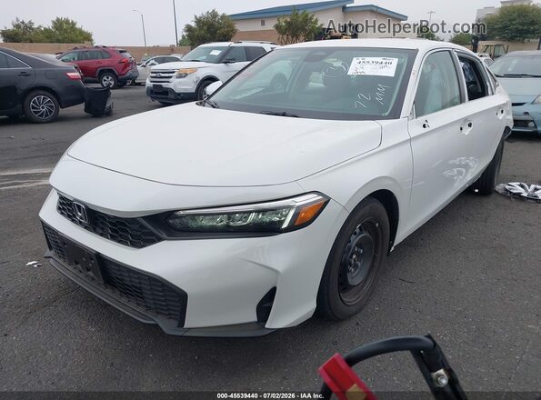 2HGFE2F2XTH509112 2026 HONDA CIVIC White Передня ліва чверть