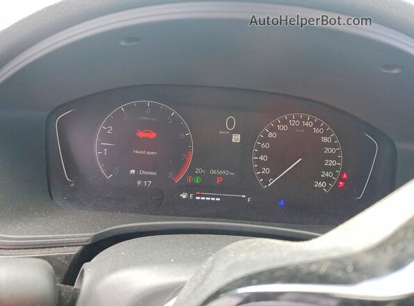 2HGFE2F36PH107215 2023 HONDA CIVIC Белый Вид щитка приборов