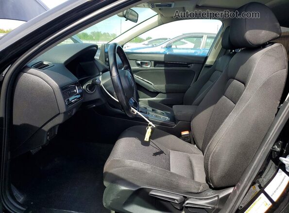 2HGFE2F39NH106993 2022 HONDA CIVIC Черный Вид салона спереди