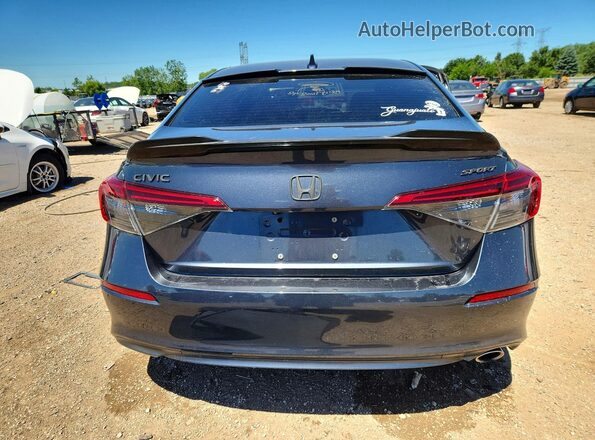 2HGFE2F50NH539278 2022 HONDA CIVIC Charcoal უკანა ხედი