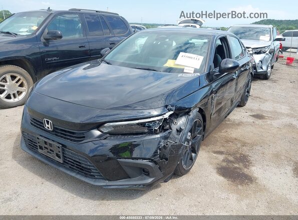 2HGFE2F50NH547221 2022 HONDA CIVIC Black Przód lewy