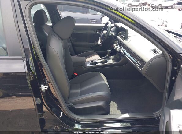2HGFE2F50NH547221 2022 HONDA CIVIC Black Widok wnętrza z przodu