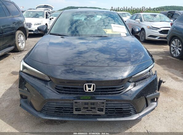 2HGFE2F50NH547221 2022 HONDA CIVIC Black Widok zestawu wskaźników