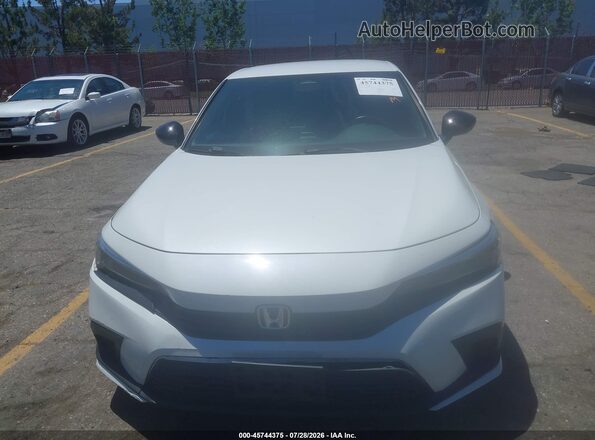 2HGFE2F50NH555626 2022 HONDA CIVIC White Instrument cluster view