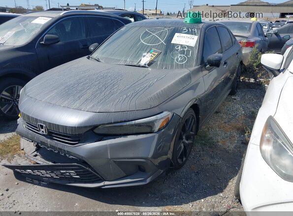 2HGFE2F50NH576377 2022 HONDA CIVIC Gray Front left