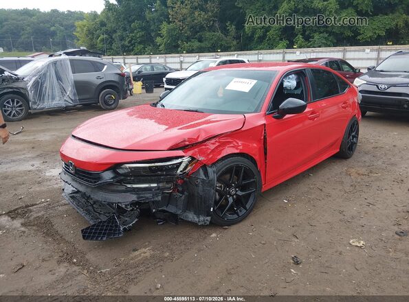 2HGFE2F50NH608518 2022 HONDA CIVIC Красный Передняя левая четверть