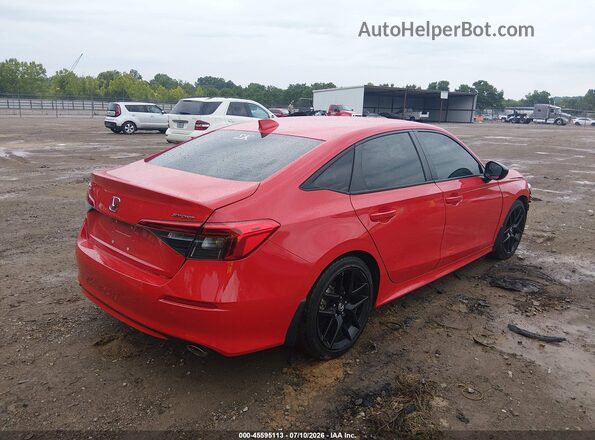 2HGFE2F50NH608518 2022 HONDA CIVIC Красный Задняя правая четверть