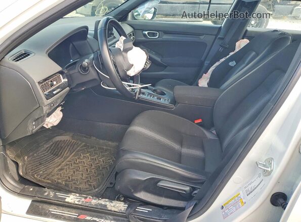 2HGFE2F50PH111309 2023 HONDA CIVIC White Widok wnętrza z przodu