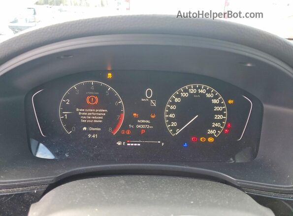 2HGFE2F50PH111309 2023 HONDA CIVIC White Widok zestawu wskaźników