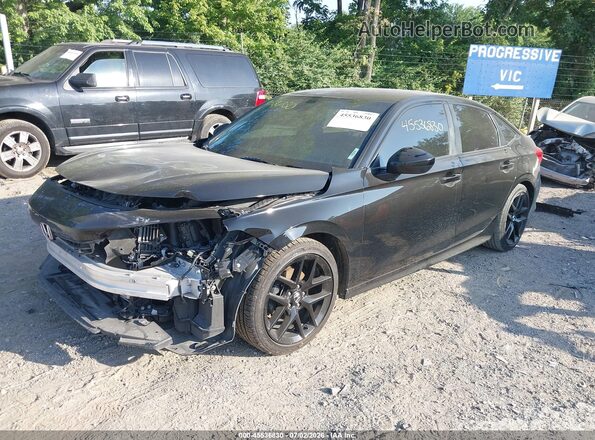 2HGFE2F50PH523472 2023 HONDA CIVIC Черный Передняя левая четверть