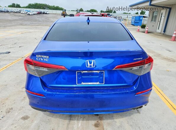 2HGFE2F50PH562420 2023 HONDA CIVIC Blue Rear view